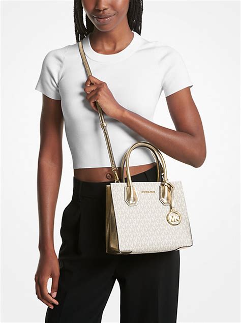 michael kors 35h3gm9m2b|Mercer Medium Logo and Leather Accordion Crossbody Bag.